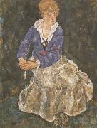 Egon Schiele Portrait of the Artist's Wife,Seated (mk12) oil painting reproduction